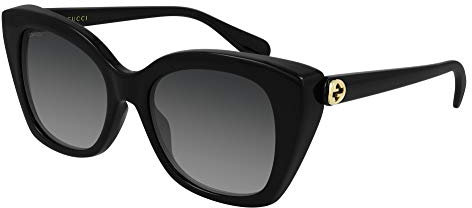 Gucci Damen Gg0921s Sonnenbrille, Schwarz/Schwarz/Grau, 70