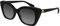 Gucci Damen Gg0921s Sonnenbrille, Schwarz/Schwarz/Grau, 70