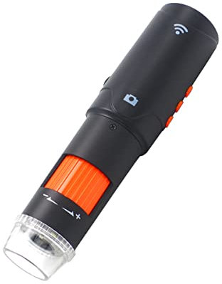 Polarisator WiFi USB Digital Mikroskop, Topnisus Polarisator Wireless Mikroskop für iPhone Android Phone Mac Windows mit austauschbarem Akku (DM023A Polarisator WiFi Mikroskop)