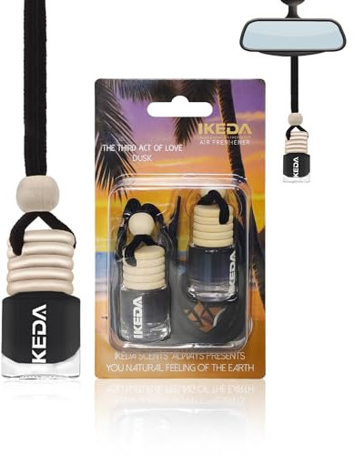 Auto Duft Lufterfrischer | Duftbaum Auto Aufhänger Diffusor | Dusk Duft Parfüm | Autoduft Gegen Gerüche | Innenraum Deko Duftspender Automatisch im Taxi, Büro, Zuhause | Geschenke für Frauen Männer