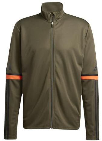 adidas Men's Squadra25 Training Jacket, Night Cargo/Black/Semi Impact Orange, M