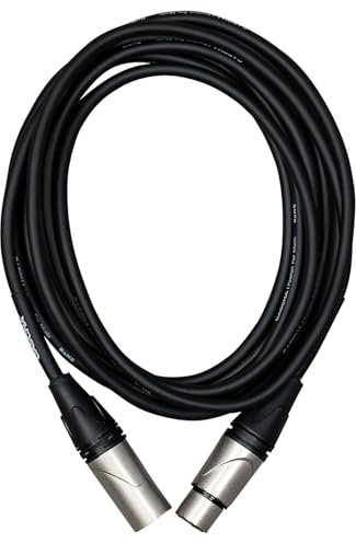 Cascha Advanced Line Microphone Cable, Black, 3m