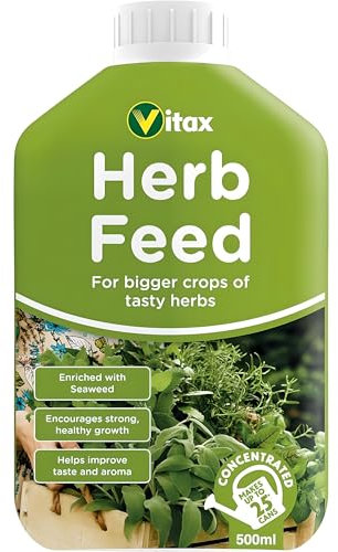 AMK® Vitax Liquid Herb Feed 500ml Plants Food Fertiliser Seaweed Enriched Garden Gardening