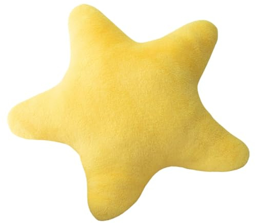 Cuscino a forma di stella, cuscino da pavimento in peluche, 40,6 cm, grazioso cuscino decorativo per letto, divano, camera da letto, camera dei bambini, adorabile cuscino a forma di stella per comfort
