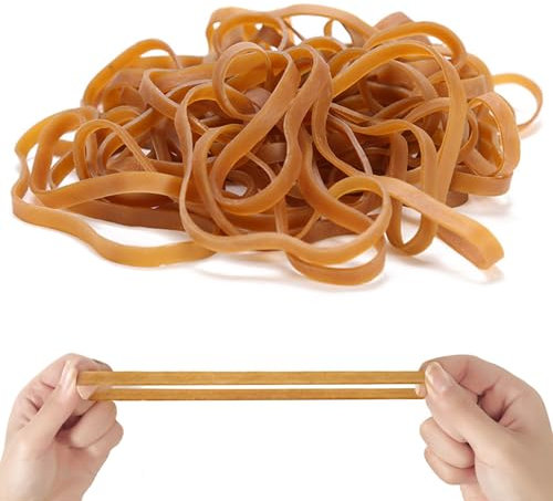 Gummibänder Breit 150mm*6mm,50 Stück Gummiringe Breit,Gummis,Rubber Band,Haushaltsgummi,Reißfest,Langlebig,Wiederverwendbar,für Zuhause,Büro,Schule,Durchmesser 102 mm