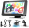 2025 Wireless Carplay Display Android Auto Display mit Stehende Halterung 7 Zoll Touchscreen Auto Display Car Play Bildschirm mit Rückfahrkamera, Buddy Display mit Siri/Google GPS Navigation AUX, FM