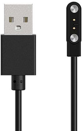 Greacesrio Smartwatch-Ladegerät, 2-polig, 4 mm, magnetisches Universal-Ladegerät, Ladekabel für Smartwatch, magnetisches USB-Kabel, Ladestation für Smartwatch, Pins 4 mm