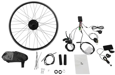MIKIYUEER Elcykel konverteringssats 28/29 tum 700C E-cykel konverteringssats 36 V 250 W elcykel framhjul konverteringssats motor e-cykel konverteringssats, V-broms, skivbroms