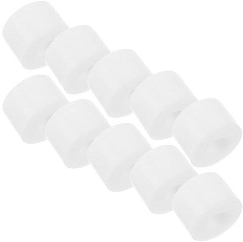 Hemobllo 10 Bujes Amortiguadores para Longboard Blancos Kit de 10 Piezas de PU para Patineta Almohadillas Elevadoras Resistentes para Ejes Accesorios de Amortiguación para Skate al Aire