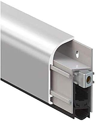 Paraspifferi COMAX sovrapposto per porte in legno colore ARGENTO regolabile COMAGLIO Modello 1450AR103 lunghezza regolabile da un minimo di 83 cm. ad un massimo di cm.103