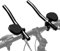 Fahrradlenker Aufsatz Renn-/Triathlonlenker aus Aluminiumlegierung für Mountainbikes (Schwarz)