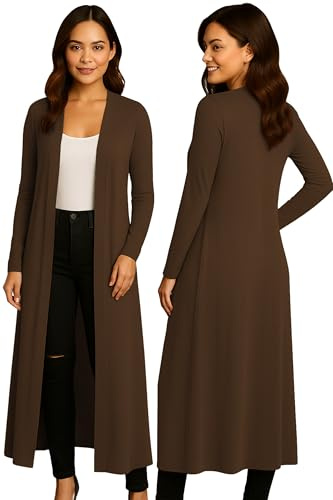 Re Tech UK Suéteres Largos de Tamaño Grande para Mujer UK Top con Cuello de Manga Larga y Flotante para Mujer Tamaños 8-26, 44-46