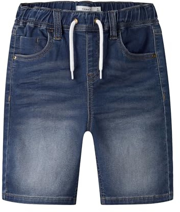 NAME IT Jungen Nkmryan Jogger Dnm L 6300-th Noos Shorts, Dark Blue Denim, 134 EU