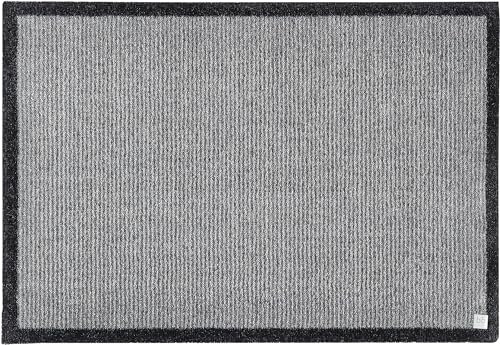 Barbara Becker Fußmatte Gentle, Schmutzfangmatte waschbar, für Eingangsbereich und Wohnungstür, Fußabstreifer Innen, Türmatte, Grau-Rosa 50 x 70 cm