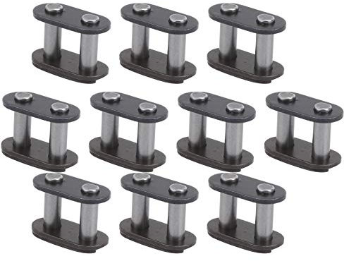 Hominas Kettenmeister Verbindungsglied, 10 Stück T8F Chain Master Link Stahl Motorrad Kettenglieder für Motorrad Dirt Bike Master Verbindungsglied