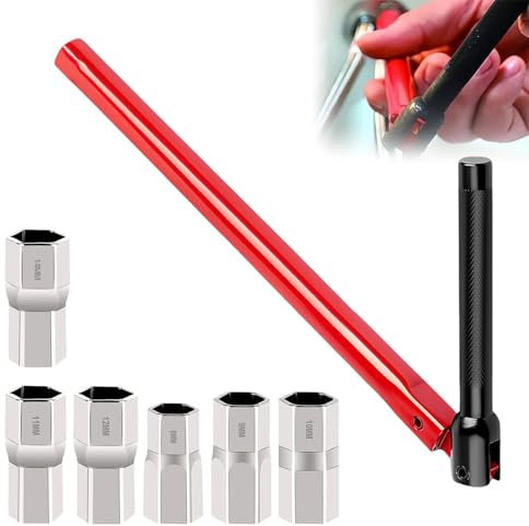 PARFCO Llave de Tuerca para Grifo, Ángulo Recto de 13 mm Llave Grifo Fregadero, 8-14 mm Herramienta de Instalación de Grifos, Llave para Grifo de Pie de Acero Carbono, para Reparación Grifos