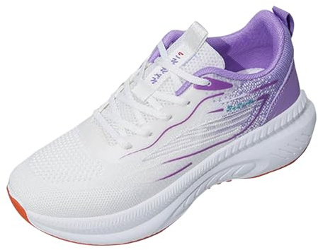 Scarpe da corsa da donna, scarpe da ginnastica da donna, scarpe sportive con lacci, scarpe da ginnastica traspiranti, da jogging, leggere, da corsa, palestra, fitness, running, Lilla, 37 EU