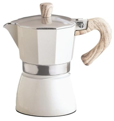 FIXOSHEE Caffettiera Moka Manuale 300 Ml in Acciaio Spesso Beccuccio Sottile e Manico Antiscottatura, Macchina per Caffè Italiana per Casa, Ufficio e Ristorante, Estrazione Aroma Intenso