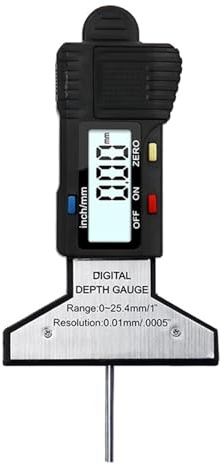Calibro Digitale Di Profondità Del Battistrada For Auto 0-25,4 Mm Righello Misurazione Misuratore Sicurezza Dela Pressione Strumento Monitor For Pneumatici Elettronico Misurazione Di Precisione