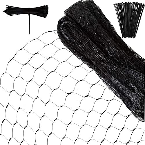 12 * 4M Filet de Protection Oiseaux Anti-Feuilles Anti-Oiseaux Clôture Polyéthylène Maille 1.8cm pour Animaux et Plantes Jardin Pigeon Agriculture Volaille Jardin Élevage Arbre fruiter Balcon Bassin