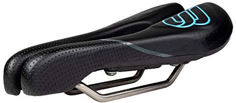 BiSaddle EXT Stealth Adjustable Pain-Free Bicycle Saddle with Titanium Rails Custom Fit Comfort