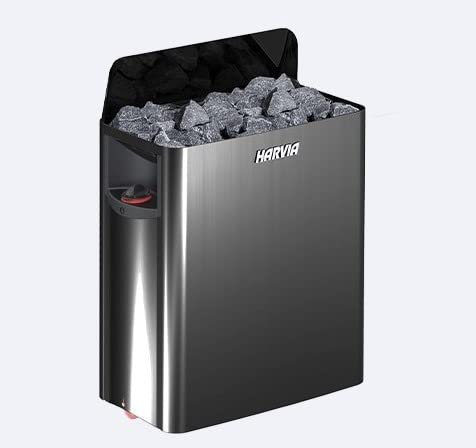 Harvia The Wall Black Steel Poêle pour sauna 8 kW SN-HARVIA-SW80