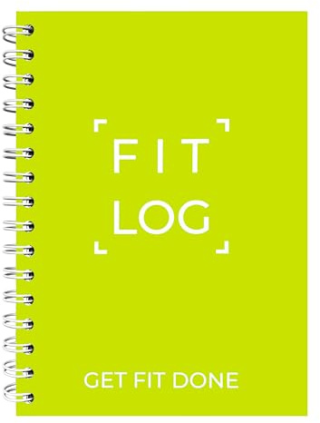 Cossac Fitness Journal & Workout Planner - Designed by Experts Gym Notebook, Workout Tracker, Exercise Log Book for Men Women - Green Glow
