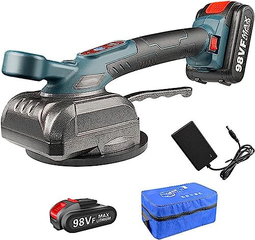 Vibrating Machine, 21V Tiling Machine, Automatic Floor Laying Tool for Patio Slabs/rubber Head/paving Hammer/rubber Mallet/Floor Wall Tiles,1 Battery