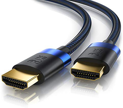 CSL - 16k HDMI Kabel 2.1-3m - 16k@30Hz 8k@60Hz 4k@120Hz - UHD II - Ultra High Speed Ethernet 48Gbps - HDMI 2.1 8k 16k / 2.0 4k - HDR 10+ eARC 3D VRR - Gaming TV PS5 Xbox