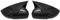 CVZXSDWLL Kompatibel Mit VW Für Polo 6C 2014 2015 2016 2017 ABS-Seitenrückspiegel-Abdeckkappen Shell Trim OX Horn Style Exterior Seitenspiegelabdeckung(Carbon Fiber)