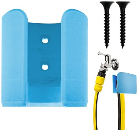 Robusto supporto per tubo da giardino – Gancio di stoccaggio per esterni | Gancio di conservazione per attrezzi da giardino e supporto per tubi per recinzione giardino e esterni