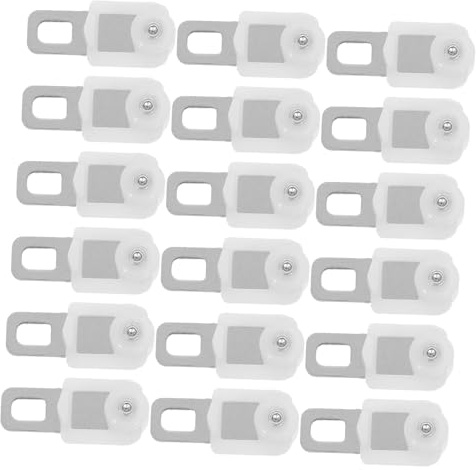 Balacoo Rodillos para Rieles De Cortina 50 Piezas Acero Inoxidable Deslizadores De Alta Resistencia Silenciosos Compatibles Uso Doméstico Reemplazo Duradero