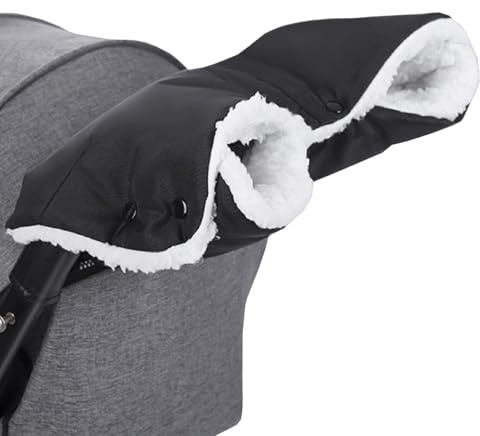 Dryxog Scaldamani Guanti Passeggino Scaldamani Accessori Passeggino Antigelo Manicotto Impermeabili Interno in Pile Guanto Carrozzina in Antivento Protezione Mani Misura Universale Pinverno Adatto