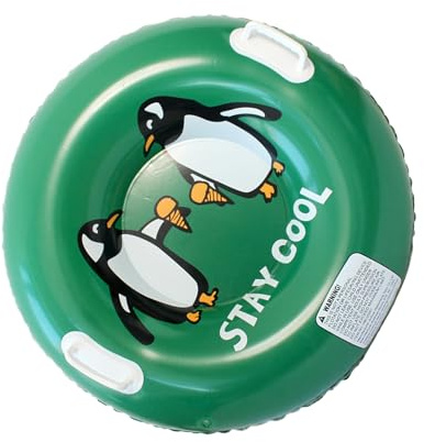 Puwaiio Snow Tubes for Kids, Inflatable Toddler Sled with Handles, Winter Kids Toys for Activities Rescue Sledding Sports Beach Adventure Backyards Gardens Skating Skiing Fishing Sand Christmas