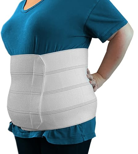 MARS WELLNESS Premium Plus Size Bariatric Abdominal Binder - 12 4 Section/Panel - Bariatric Binder Abdominal Brace for Men or Women - Fits Waist Sizes 46 - 62