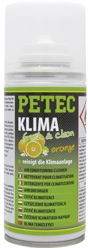 PETEC Klimaanlage Reiniger Klima fresh & clean in Orange Duft Auto Geruchsneutralisierer Innenraum Freshener Tier Geruchsentferner Lufterfrischer 71460