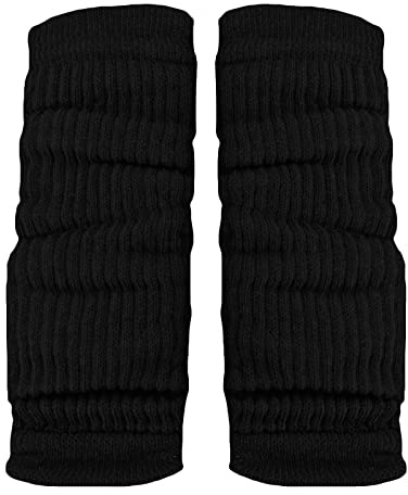 Toocool - Calentadores Piernas Mujer, Calentadores de Piernas Niña Ideales Baile, a la Moda y Calentitos LO-LW01 [Talla única, Negro]
