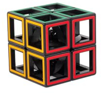 Recent Toys- Hollow 2x2 Cube, Color Rompecabezas de Cubo Hueco Colorido, brainteaser for Adults and Children (M5095)