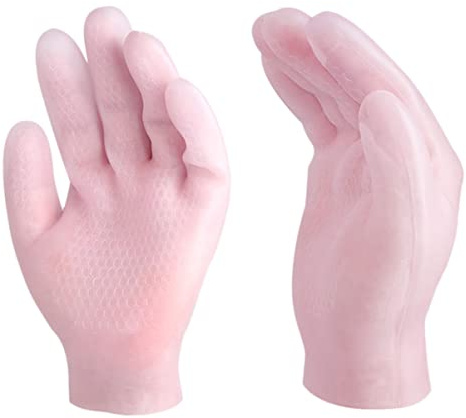 FRCOLOR 1 par de guantes hidratantes de silicona de gel hidratante de silicona guantes de curación de manos guantes de gel de spa