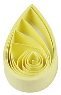 ODETOJOY Quilling pappersremsor 10 mm röd svart gul rosa grön lila vit för hantverk stjärna origami papper quilling tillbehör remsa 1 cm – 120 st, 54 cm (citron)