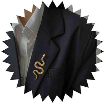 Cimenexe Broche Serpent Vintage Broche Serpent Or Broche Broche Serpent Métal Broche Vipère Rétro Broche Serpent Broche Mariage Épingle De Revers Banquet Badge Épingles Bijoux Pour Femmes Et