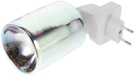 VINTORKY 1 Unidad Lámparas Aromáticas Calentador Velas Eléctrico Vidrio 3D Lámpara Fragancia Calentador Velas Enchufable Calentador Velas Vidrio 3D Calentador