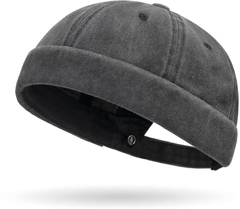 YKDLLF Cotone Cappellino da Portuale Uomo Retro Docker-cap Berretto Docker da Motociclista Cappello Senza Retro Cotone Docker Hat Cappello Senza Visiera Berretto da Portuale Uomo Donna