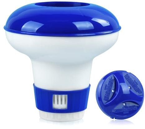 DIELOVEHUA 5 Inch Pool Dosierschwimmer, Dosierschwimmer, Pool Chlor Schwimmer, Chlor Dosierschwimmer, Dosierschwimmer Pool, für Pool, Wasserpark, Spa