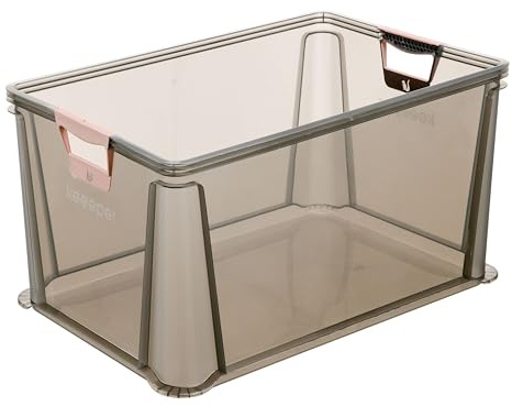 keeeper Luis Caja Euro con asas suaves, 64 L, Hasta 60 kg de carga, Caja de almacenaje, Rojo (Nordic Red)