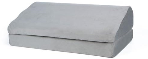 17.7 * 11.4 * 5.9, Ergonomic Foot Rest for Under Desk, Massage Memory Foam Foot Stool Pillow, for Work Home, Gaming, Computer, Office Chair, Posture Relief, Gris