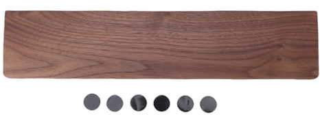 Trätangentbord Handledsstöd Ergonomiskt handflatsstöd för spelprogrammerare Valnötsträ 36 cm Bekväm antideformationsarmstöd för kontorsarbete