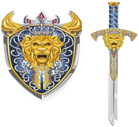 Little Adventures Foam Pretend Play Toy Shield & Sword Set (Prince)