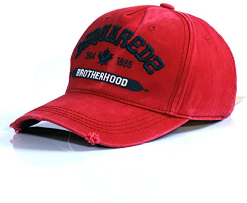 Heixioxun@Baseball Cap/Baseballkappe/Trucker Cap/Baseballkappe/Golf Sport Outdoor Kappe Mütze Cap Männer und Damen schreiben Stempel Outdoor Sport,Trucker Hat， verstellba (rot)