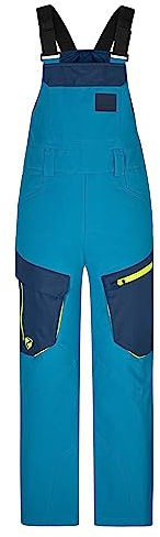 Ziener Jungen AKANDO-BIB Ski-Hose Schnee-Hose | wasserdicht warm Träger, teal crystal, 164